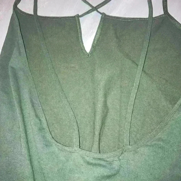 Free People Intimately Army Green BodySuit size Medium Size Large Exc Con - Picture 4 of 6